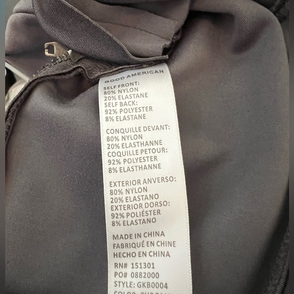 Good American Scuba Trousers  Gray, size 2/26
NWOT - Picture 5 of 12